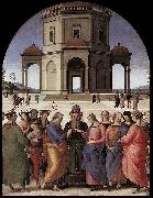 Pietro Perugino Marriage of the Virgin oil painting artist